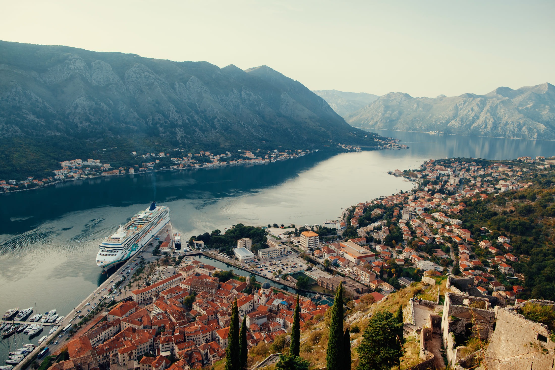A photo of Bay of Kotor in Montenegro