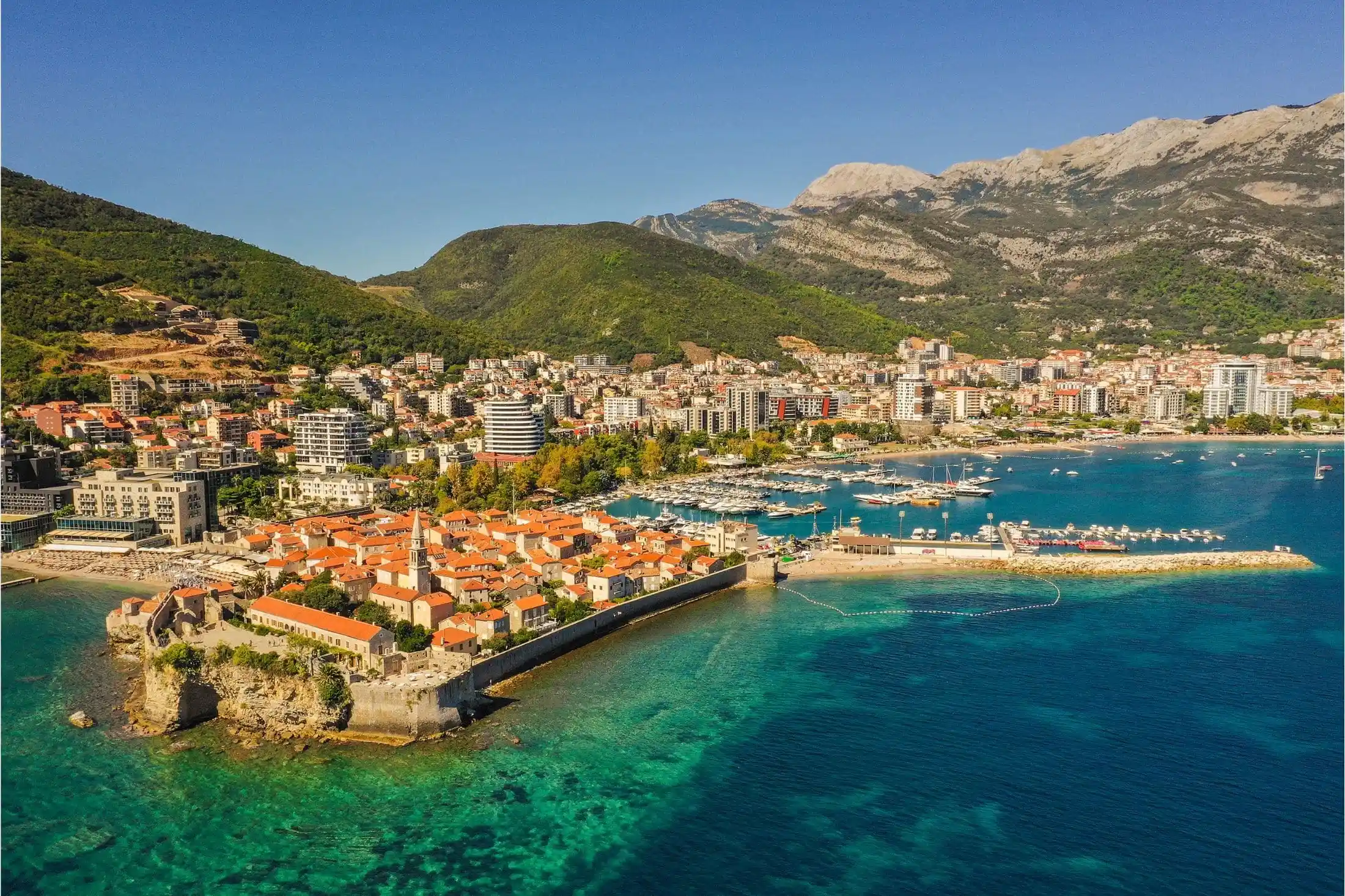 A photo of Budva and its Old Town