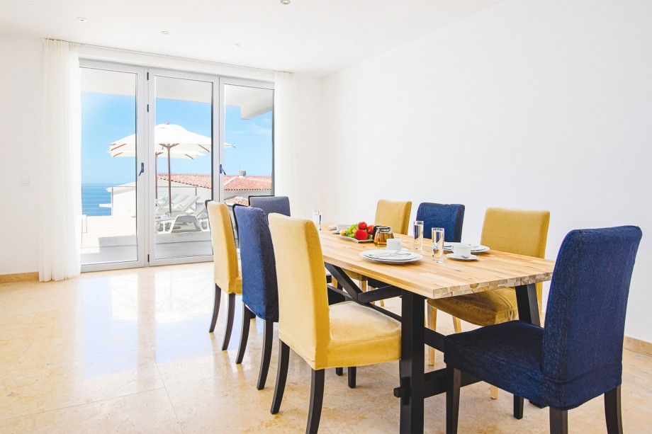 Dining table with view