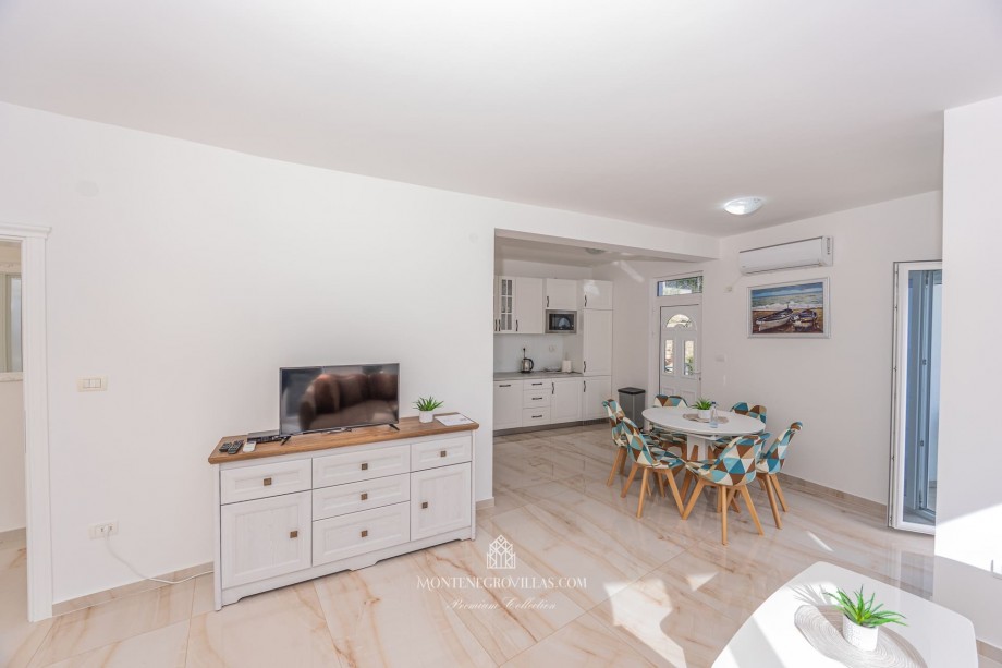 Comfy interior of Montenegro villa Adriatic Pearl