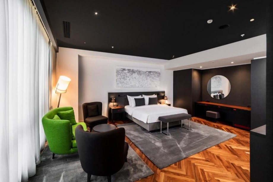 Elegant bedroom in CUE Hotel Podgorica