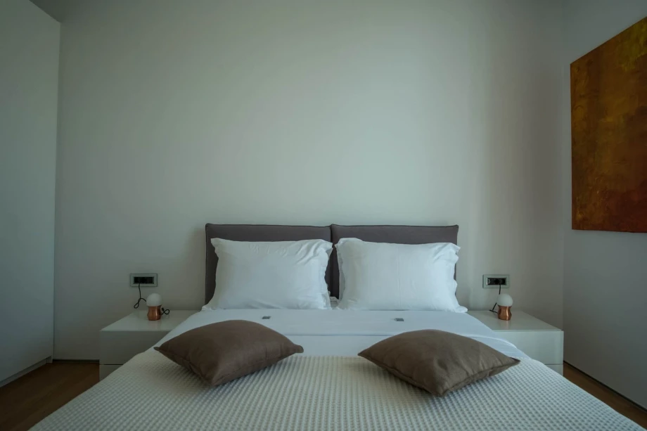 Apartment bedroom in Budva