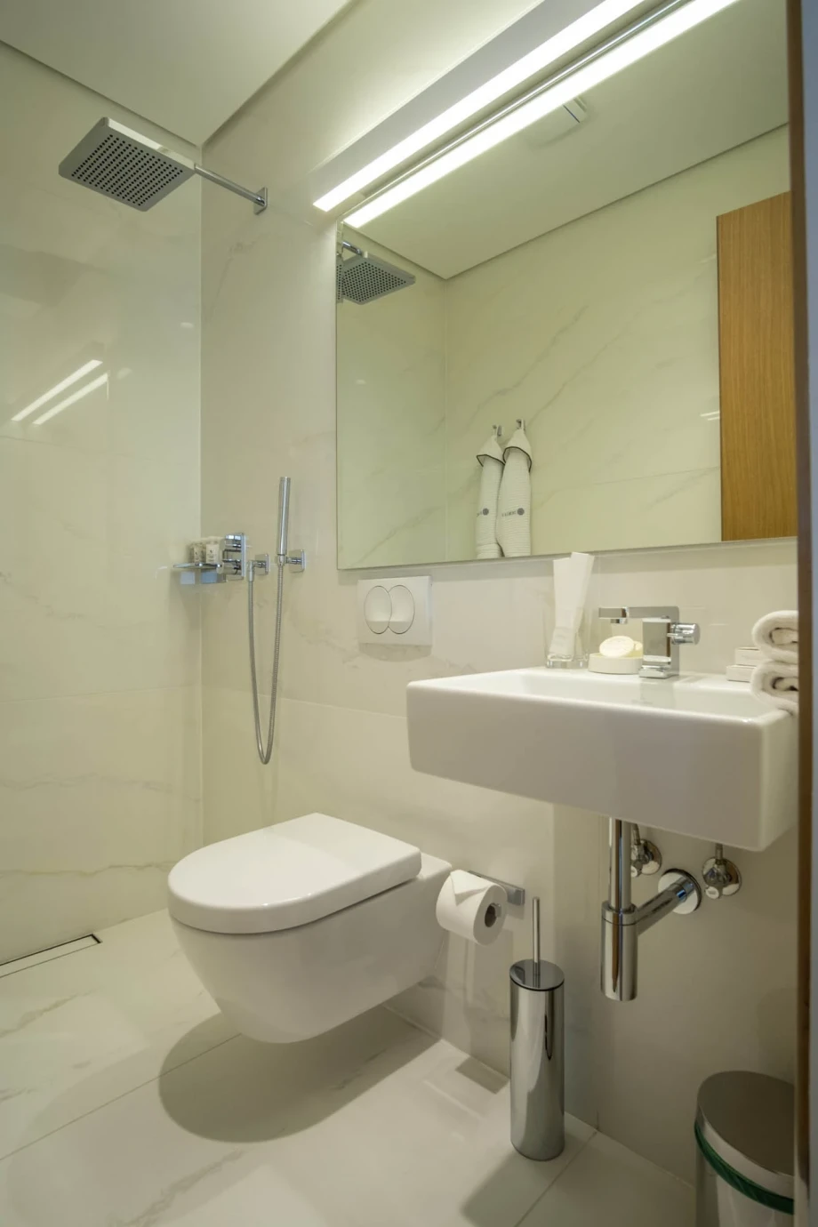 Bathroom in a modern penthouse apartment