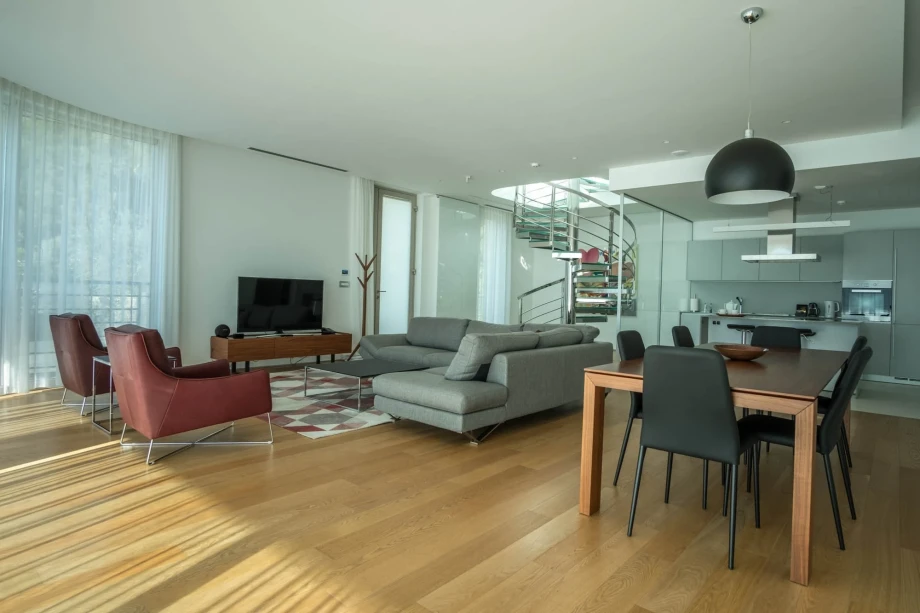 Chic interior, part of a Montenegro villa rental