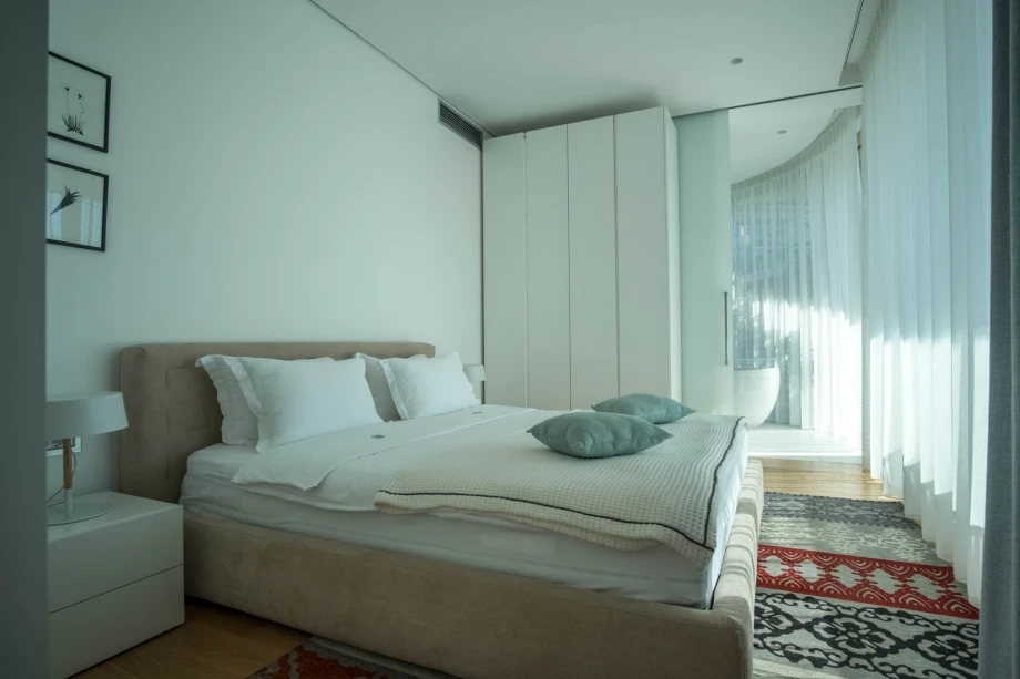 Pleasant bedroom in the luxury Dukley Penthouse