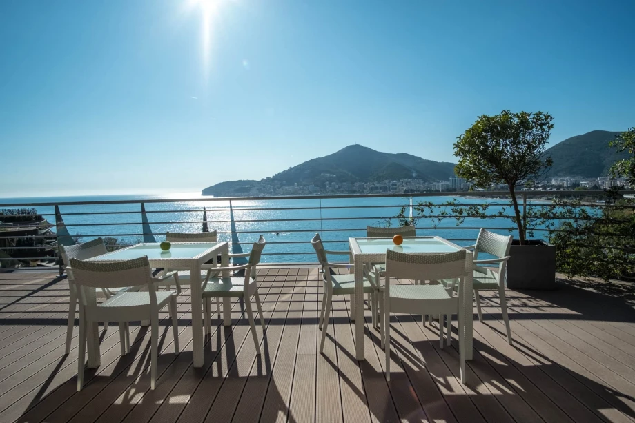 A sunny day in Budva, photo taken from Dukley Penthouse terrace