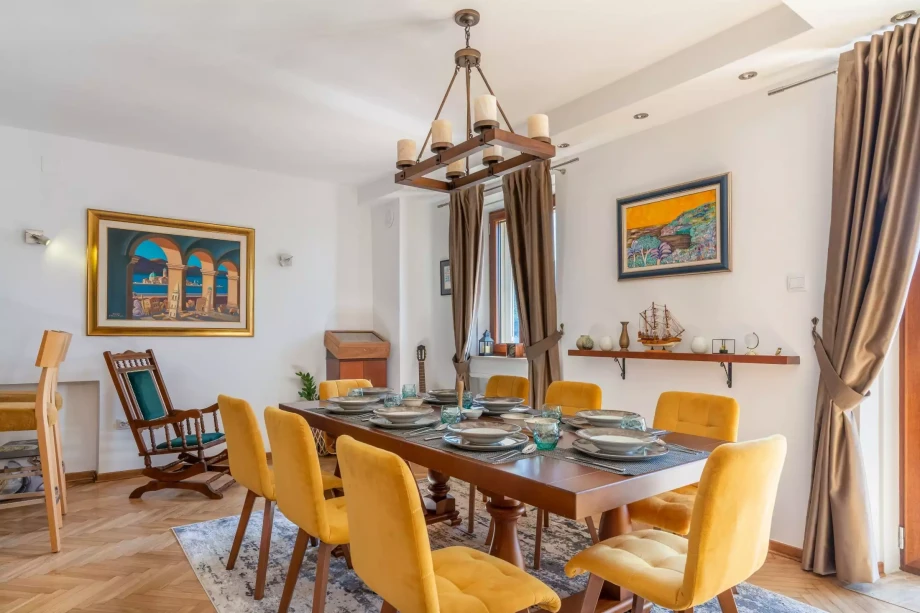 Beautiful dinning area inside villa