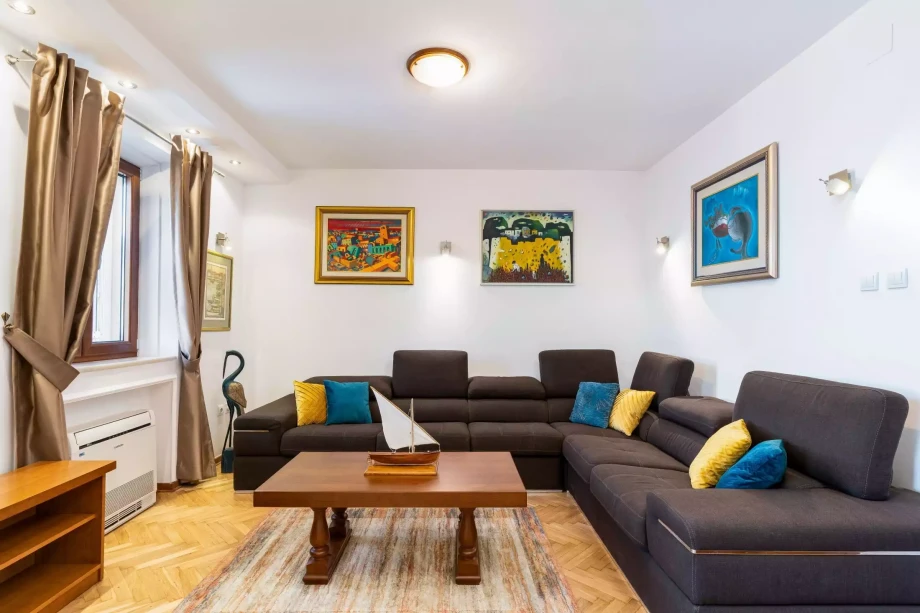 Bright cozy living room in Old Town Budva