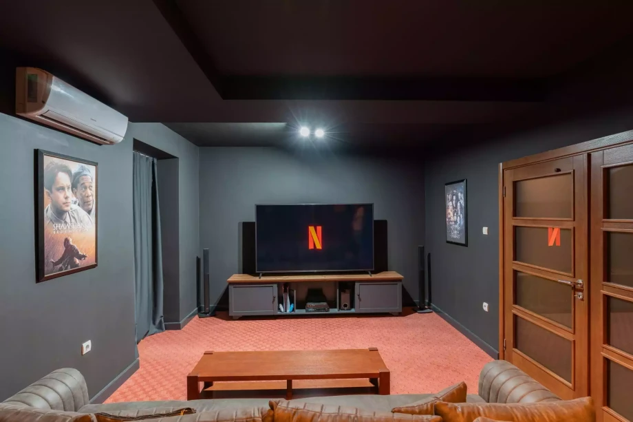 Private cinema in villa Torre di Zano