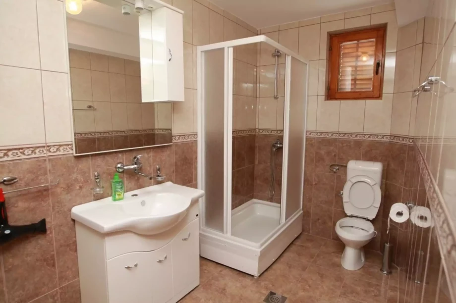 Well equipped bathroom with a walk in shower, part of Villa Sveti Stefan