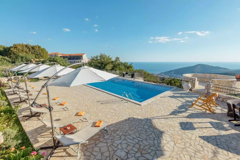 Outdoor swimming pool in Budva