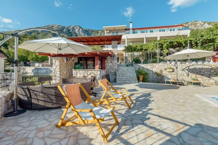 Outdoor area in villa Zoranna