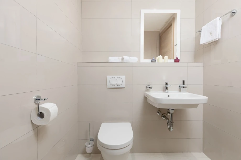 Commodious bathroom in Budva