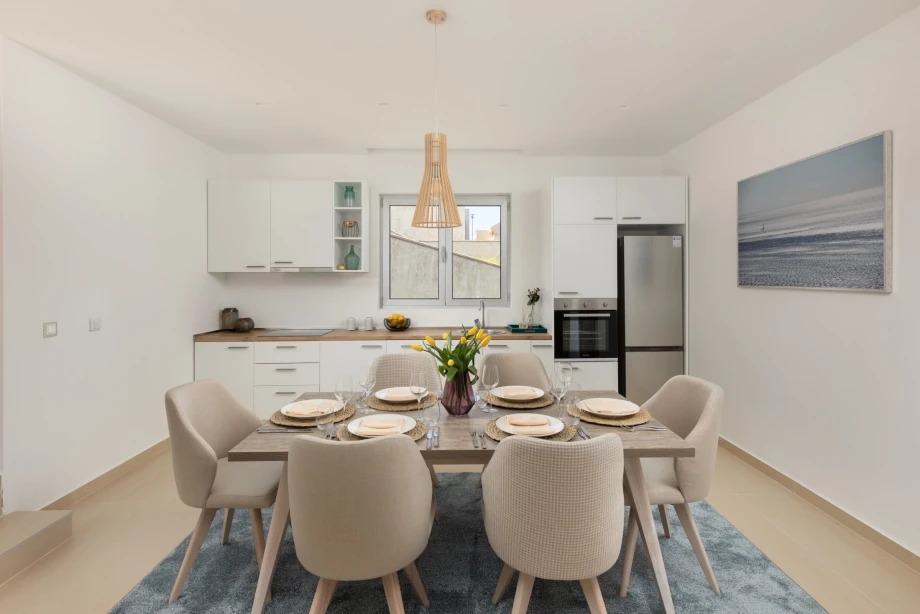 Dining area in villa