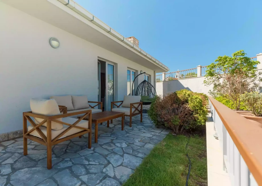 Enjoying the Lush Garden