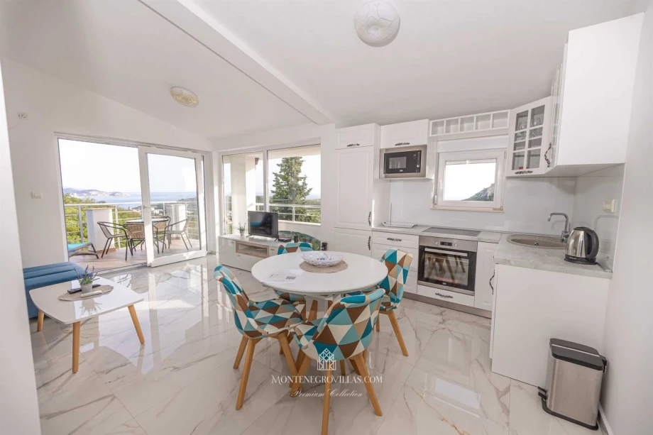 Modern living room in Montenegro private villa