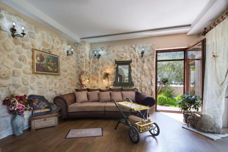 Luxury living room villa in Kotor