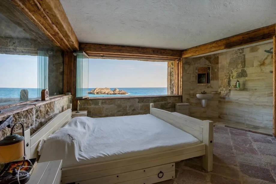 Terrace with Stunning Views of the Open Sea at a Luxury Montenegro Villa