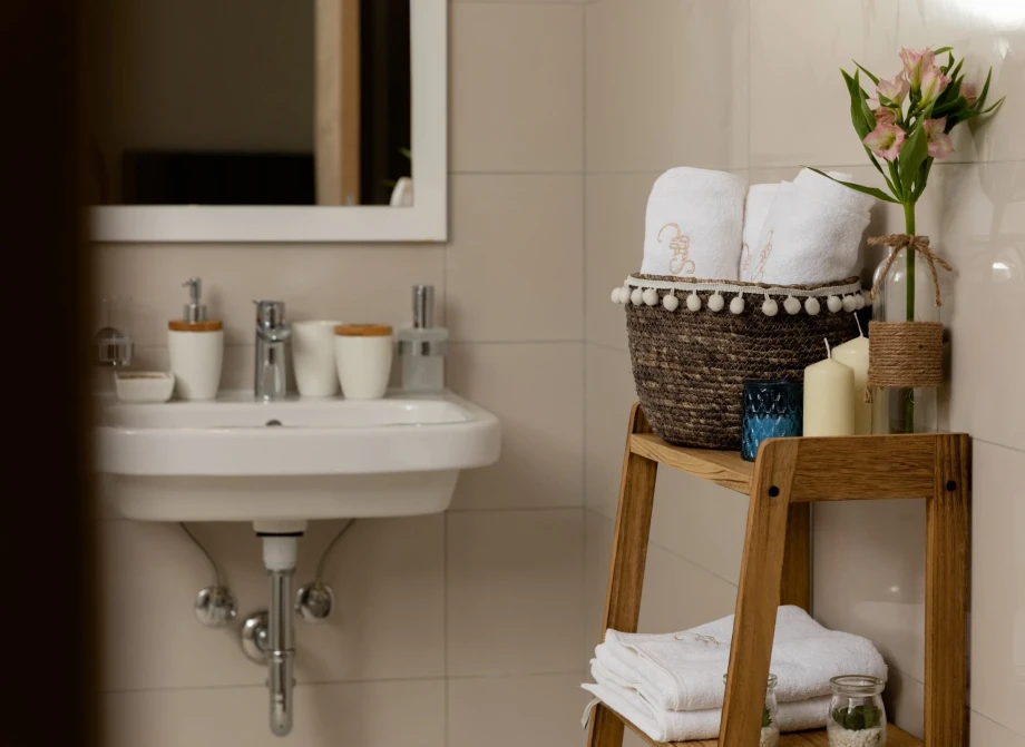 Fitted bathroom in villa
