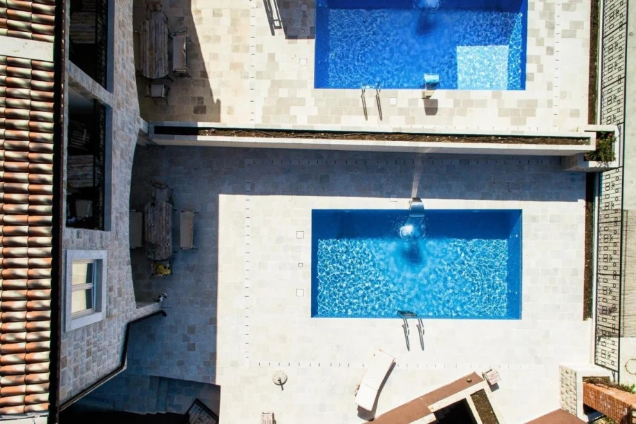 Private pool in villa