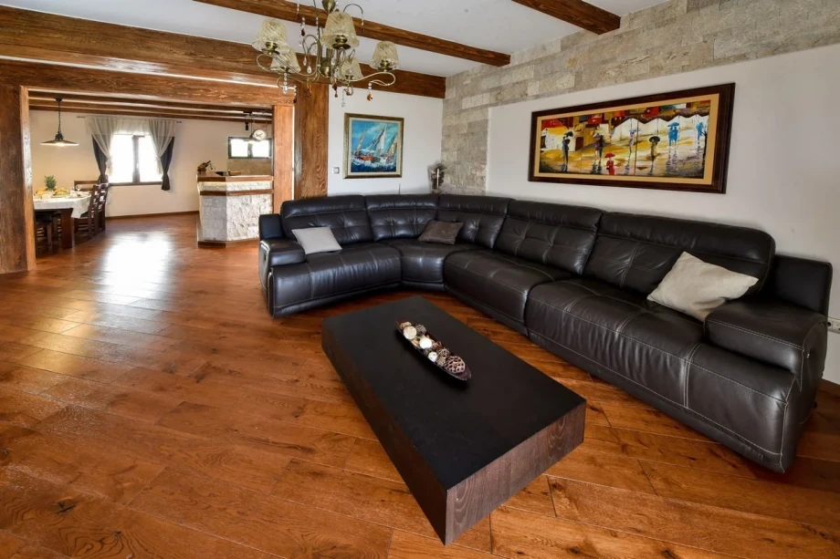Spacious living room in Classic Estate Villa in Montenegro