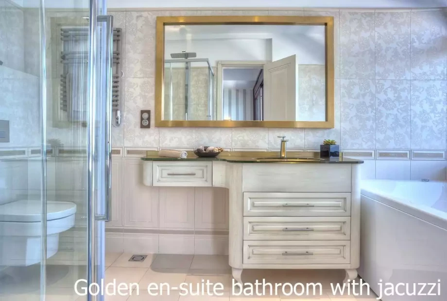 A bathroom inside