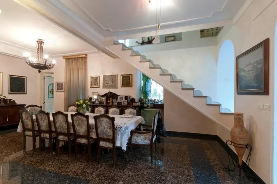 Dining room inside a Herceg Novi family villa, Montenegro