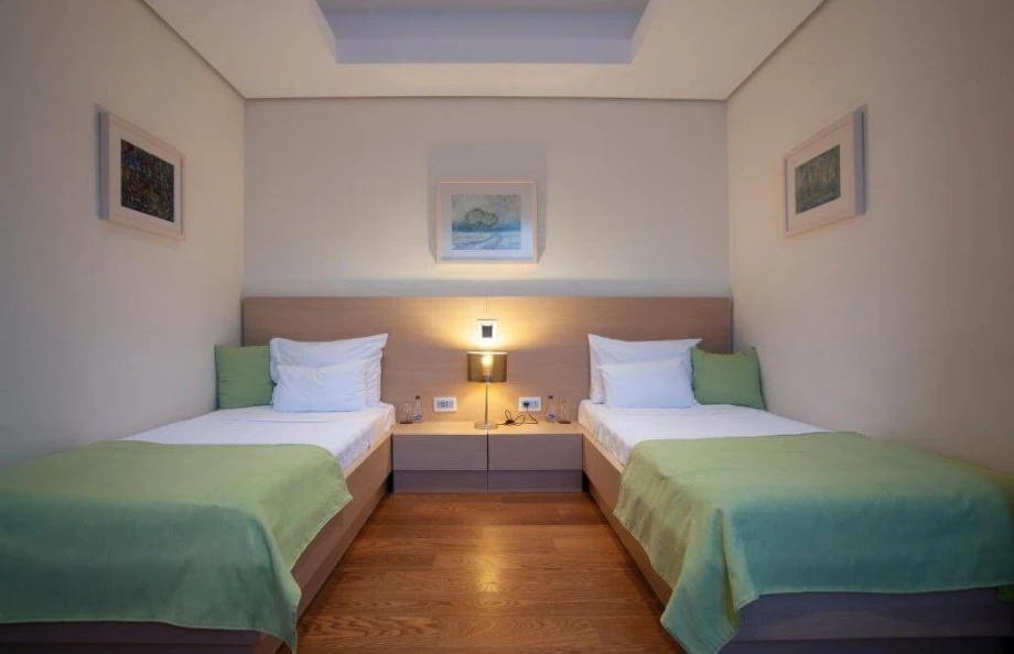 Comfy bedroom for two in a 4 person villa in Budva, Montenegro