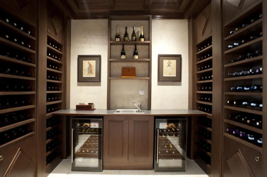 Wine room within the Alexandar Suite, Budva