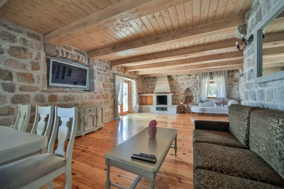 Luxury living room inside Charming Villa with Pool in Montenegro