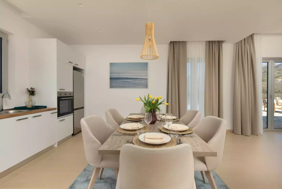 Dining Table with Six Chairs