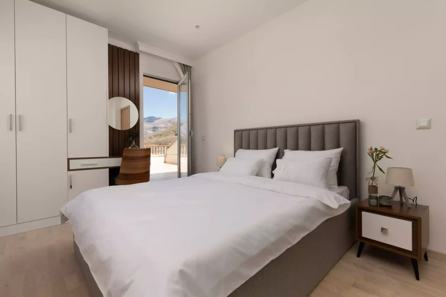 Luxury bedroom with a double bed