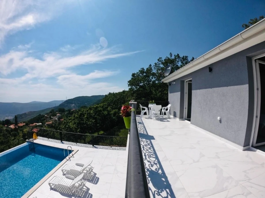 Vesper Martini Villa with an outdoor pool in Montenegro.