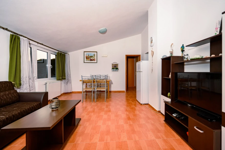 Spacious living room of a Montenegro villa in Budva