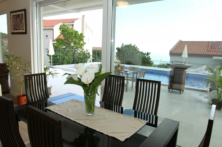 Panoramic Window with Views of the Outdoor Swimming Pool