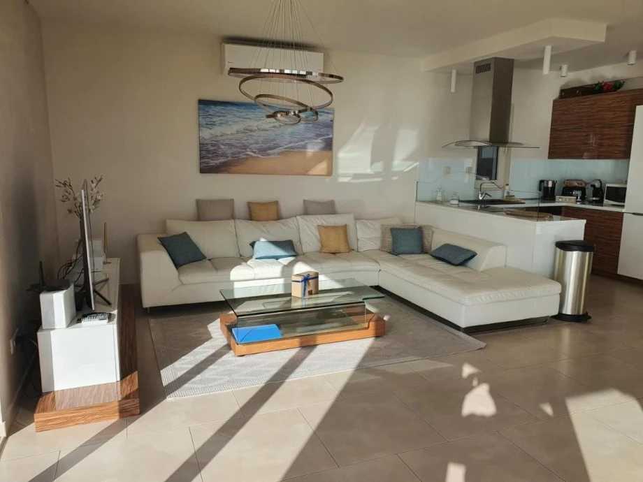 Nicely decorated large living room within Endless Blues Villa in Montenegro