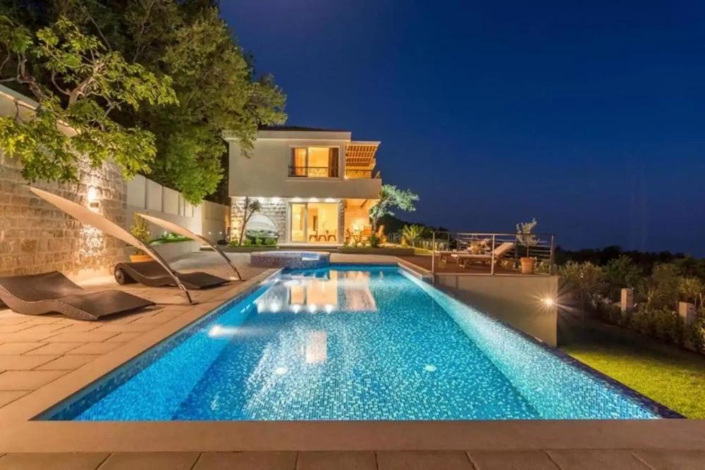 Endless Blue Villa with Pool in Budva