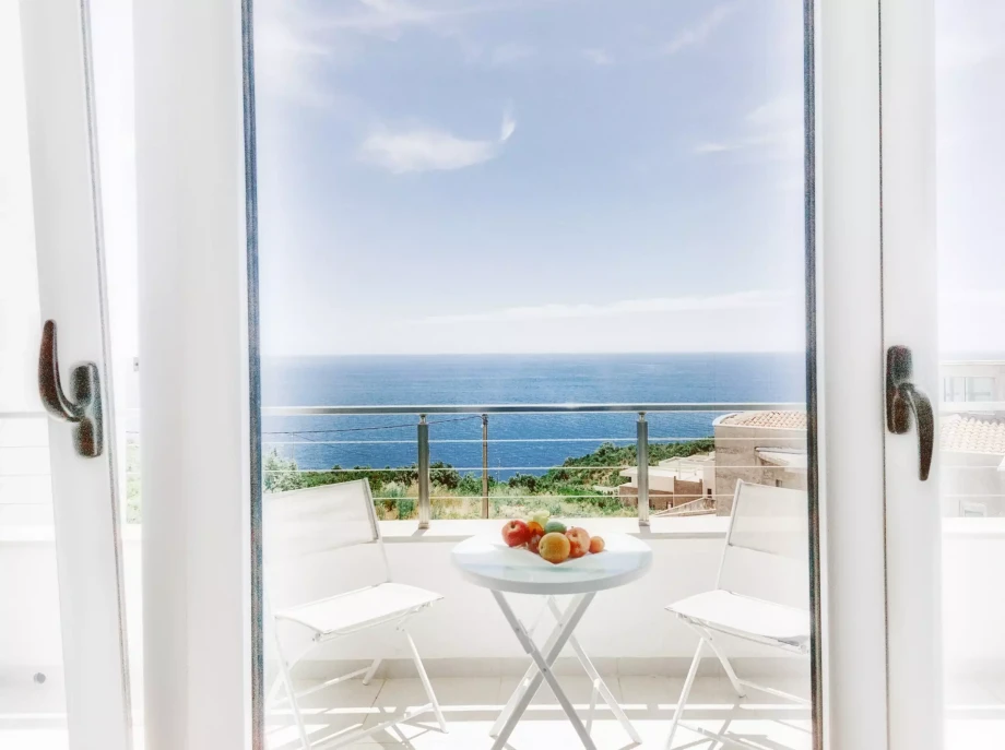 Villa Krimovica 1 terrace which overlooks the surrounding nature and sea