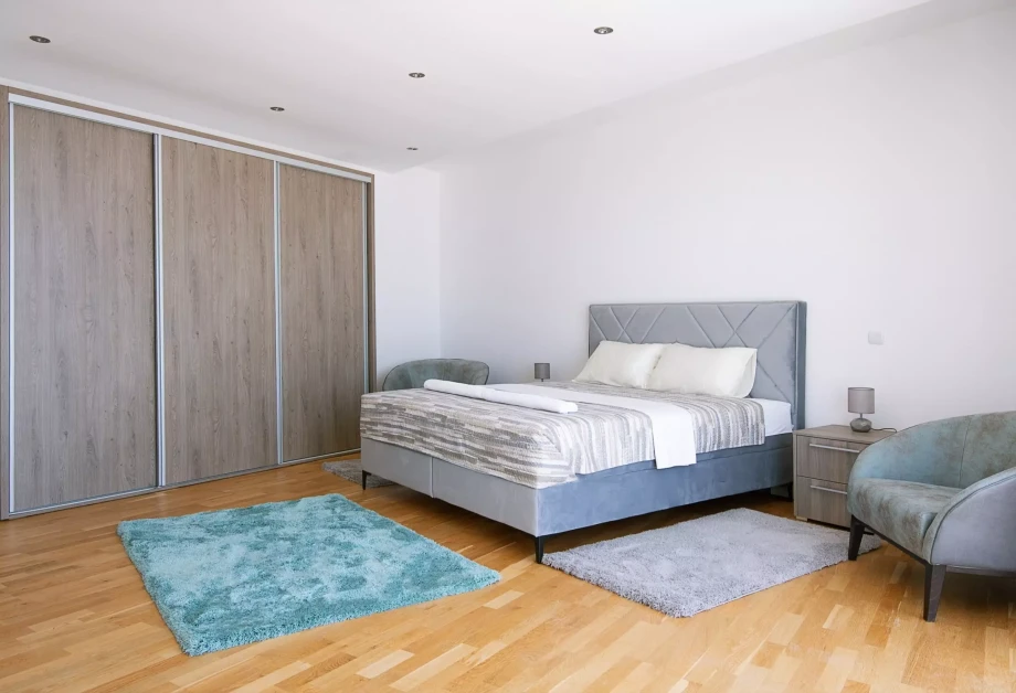 Cosy bedroom of Villa Krimovica 1 in Montenegro