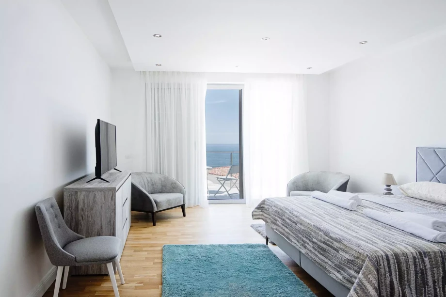 Tranquil bedroom in Villa Krimovica 1, Budva