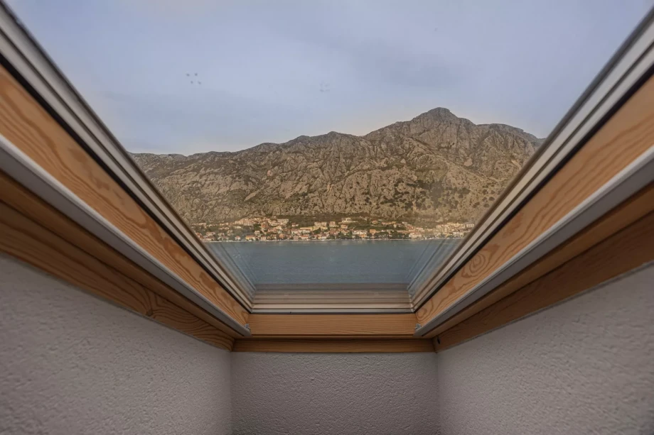 View from the Beachfront Villa Casa di Onda Bianca in Bay of Kotor