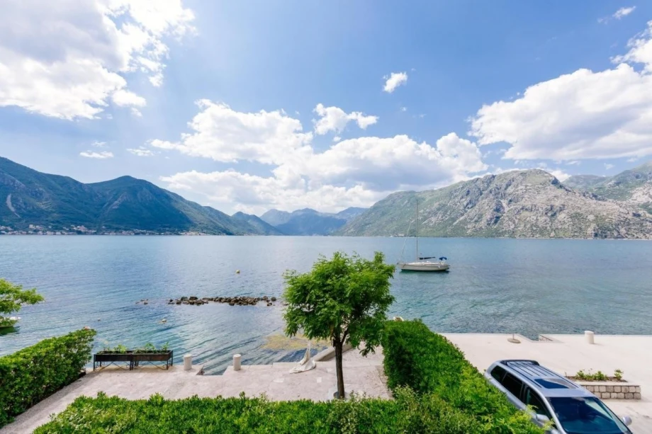 Breathtaking view from the Seafront Bliss Villa in Kotor