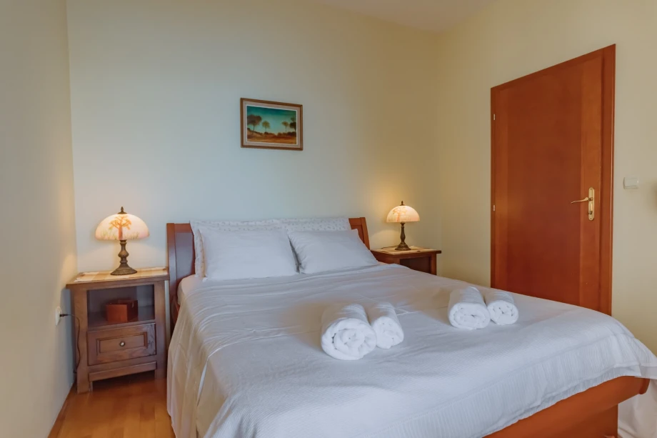 Comfy bedroom of a luxury villa in Bar