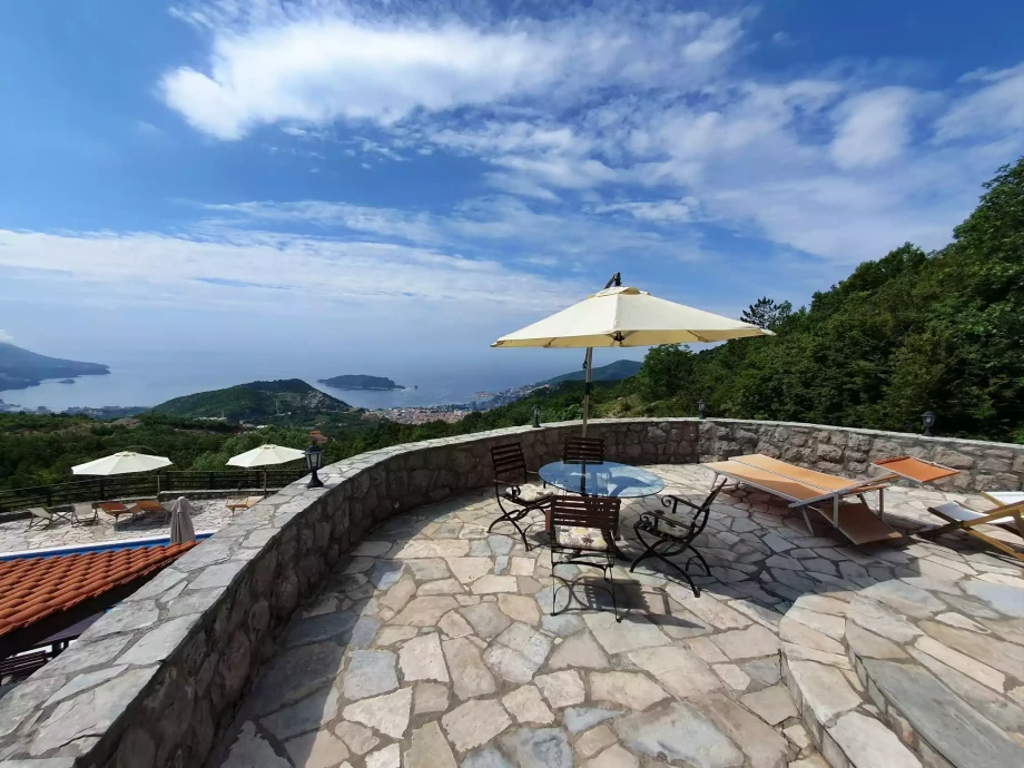 Phenomenal view from a Montenegro villa near Kotor