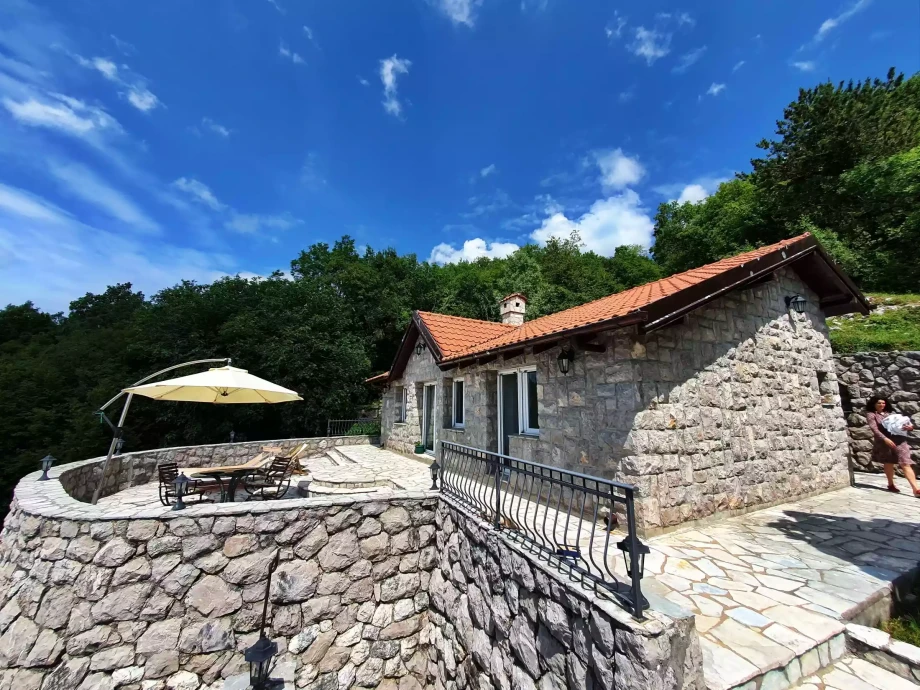 Montenegro rustic villa on a hill near the city of Kotor