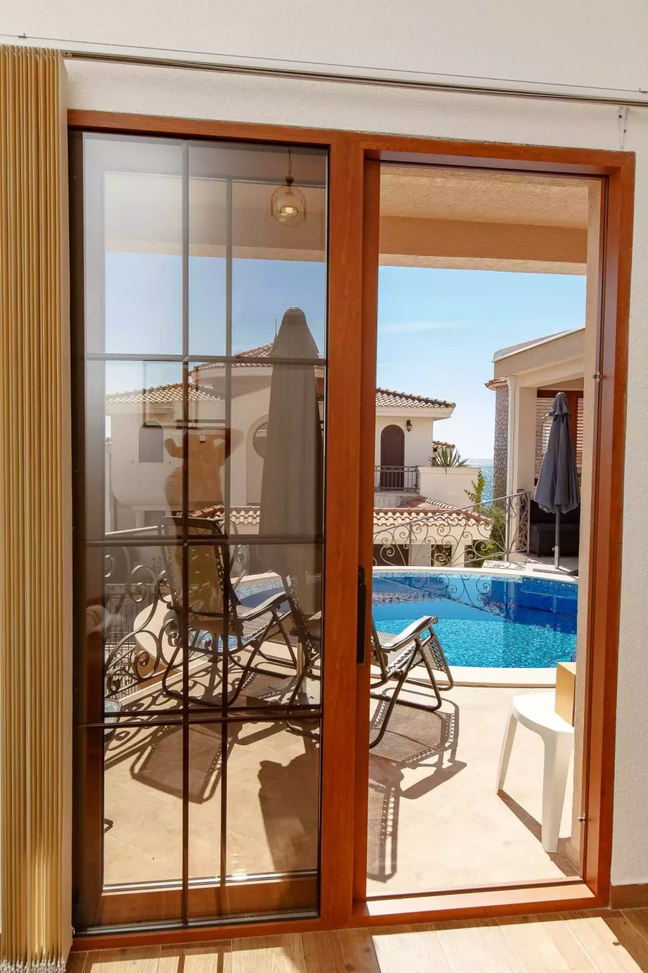 Private Outdoor Pool with Panoramic Ocean Vistas at Villa Meringue