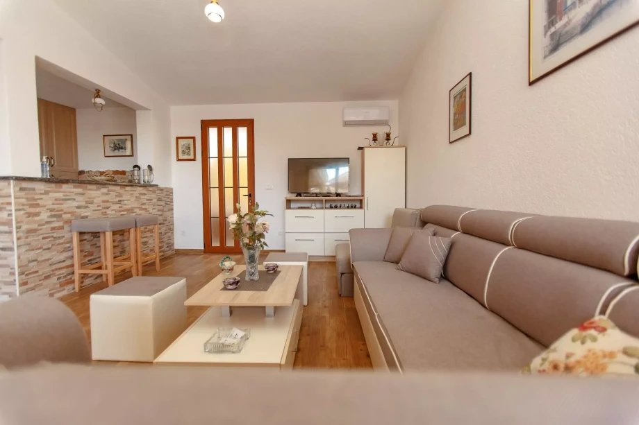 Spacious, Relaxing Living Room with Modern Design at Villa Meringue