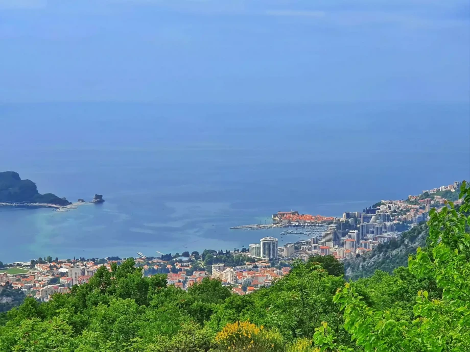 View of Budva from Montenegro Luxury Villa Hansel
