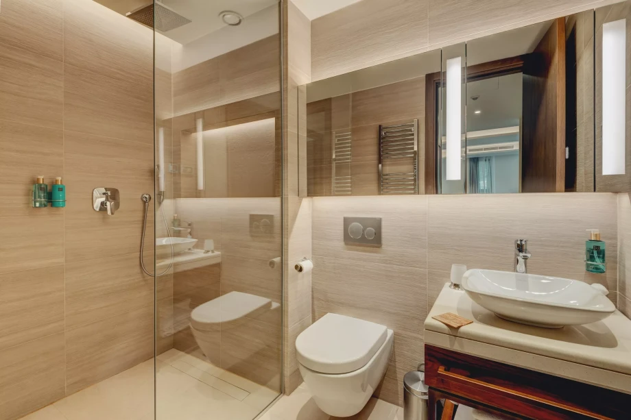 Fully equipped bathroom