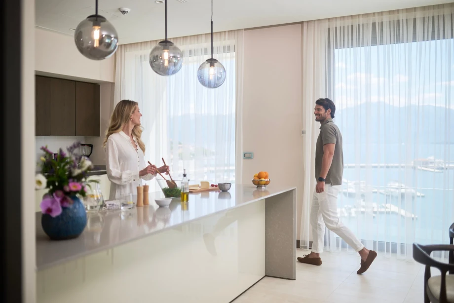 Elegant Sky Villa Kitchen in Portonovi – Modern Luxury & Functionality